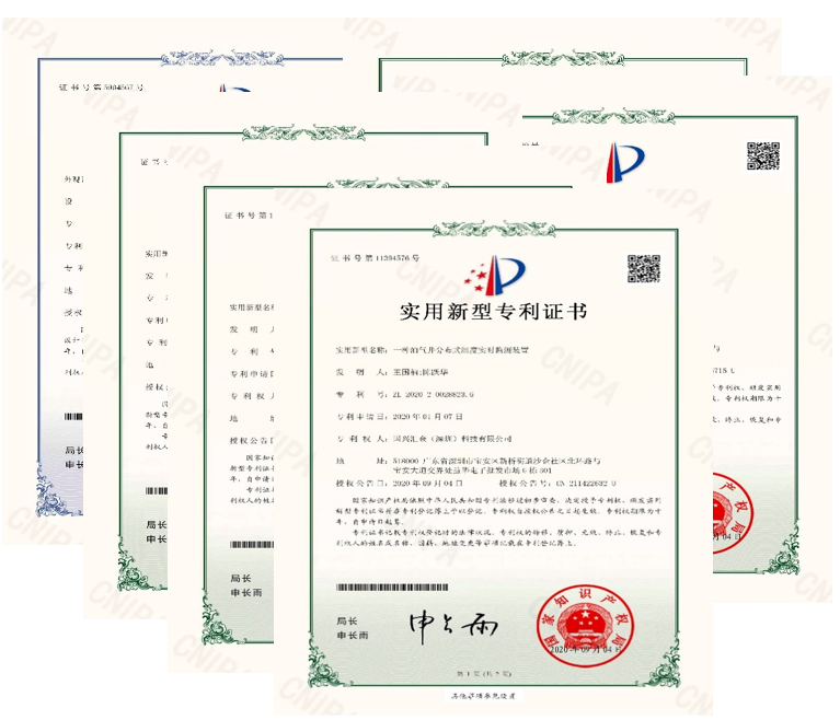The company has obtained a number of patent certificates for distributed optical fiber temperature measurement, including patents for real-time monitoring of distributed optical fiber temperature in oil and gas wells and patents for devices for detecting 